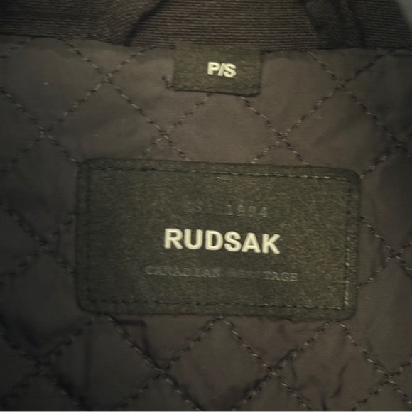 RUDSAK Leather and Wool with Hoodie Size S - Picture 12 of 14